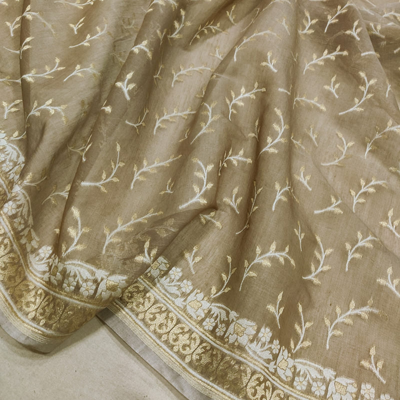 Pure Cotton Handwoven Banarasi  Saree