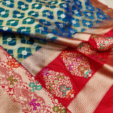 Pure Kora Silk Handwoven Banarasi Saree