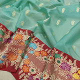 Pure Kora Silk Handwoven Banarasi Saree
