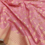 Pink Colour Pure Ektara Cotton Jamdani Banarasi Saree