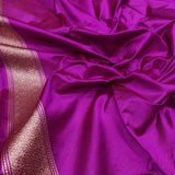 Baby Pink Colour Pure Kora Silk Handwoven Banarasi Saree