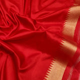 Off White Colour Pure Kora Silk Handwoven Banarasi Saree