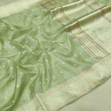 Pure Kora Silk Handwoven Banarasi Saree