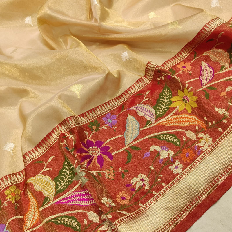 Pure Tissue Silk Handwoven Banarasi Saree