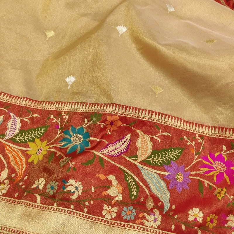Pure Tissue Silk Handwoven Banarasi Saree