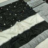 Black Colour Pure Katan Silk Handwoven Banarasi Saree