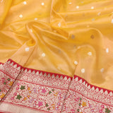 Fanta Color Pure Kora Silk Handwoven Banarasi Saree