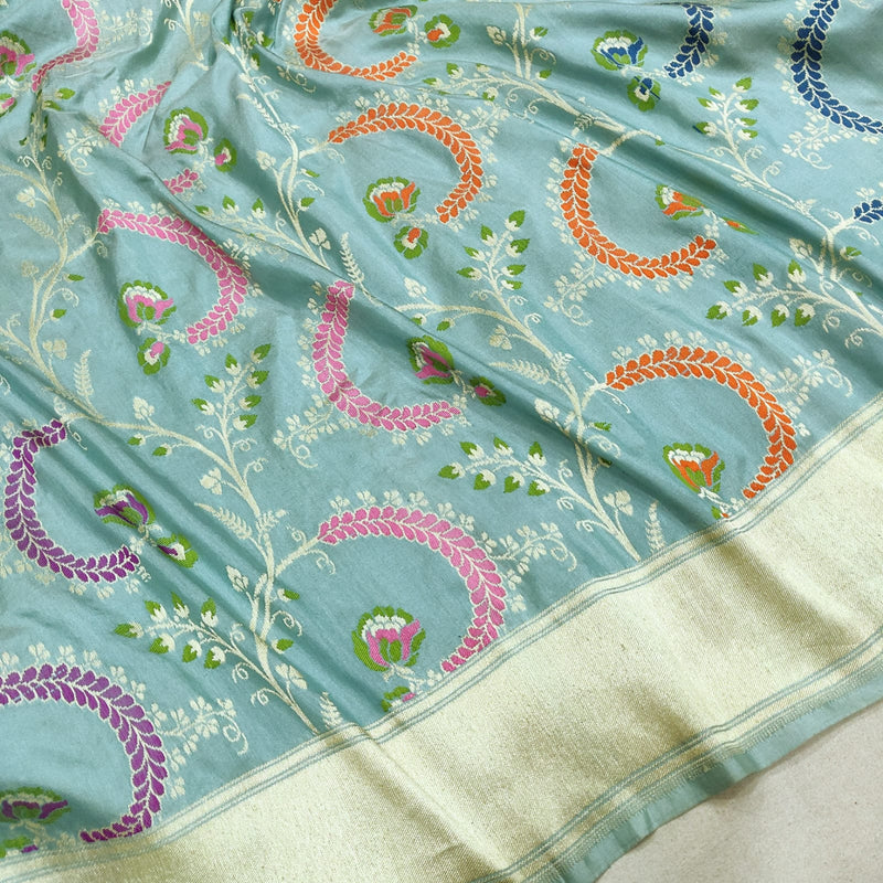 Pure Katan Silk Handwoven Banarasi Saree