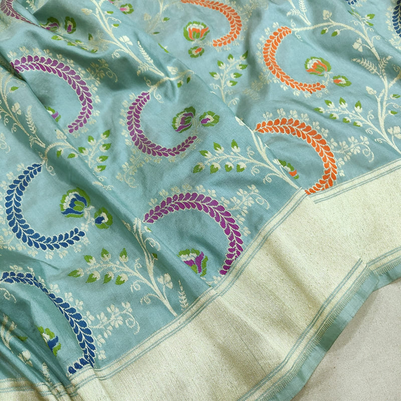 Pure Katan Silk Handwoven Banarasi Saree