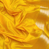 Yellow Color Pure Katan Silk Handwoven Banarasi Saree