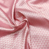 Peach Color Pure Katan Silk Handwoven Tanchoi Banarasi Saree