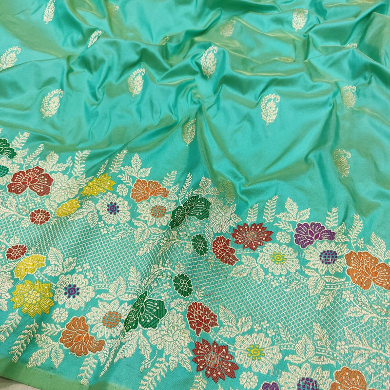 Pure Katan Silk Handwoven Banarasi Saree