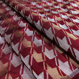 Brown Pure Katan Silk Banarasi Fabric