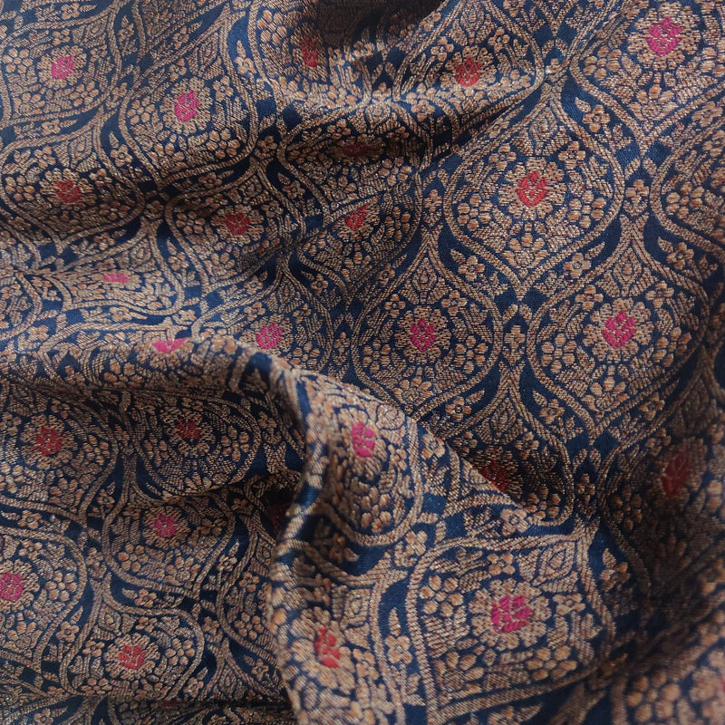 Pure Katan Silk Banarasi Fabric