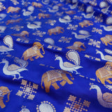 Blue Colour Pure Katan Silk Handwoven Banarasi Saree