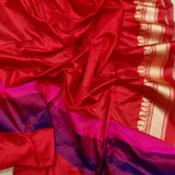 Purple Color Kora Silk Handwoven Banarasi Saree