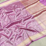 Katan Silk Handwoven Tanchoi Banarasi Saree