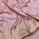 Pastel Color Pure Katan Silk Handwoven Banarasi Saree