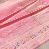 Pink Color Pure Katan Silk Handwoven Banarasi Saree