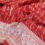 Red Colour Pure Katan Silk Handwoven Banarasi Saree