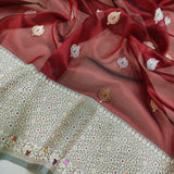 Pure Kora Silk Handwoven Banarasi Saree