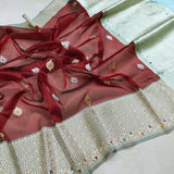 Pure Kora Silk Handwoven Banarasi Saree