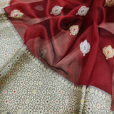 Pure Kora Silk Handwoven Banarasi Saree