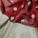 Pure Kora Silk Handwoven Banarasi Saree