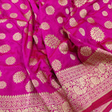 Pink Colour Katan Silk Handwoven Banarasi Saree