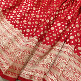 Red Color Pure Katan Silk Handwoven Banarasi Saree