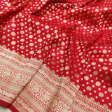 Red Color Pure Katan Silk Handwoven Banarasi Saree