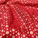 Red Color Pure Katan Silk Handwoven Banarasi Saree