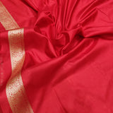 Red Color Pure Katan Silk Handwoven Banarasi Saree