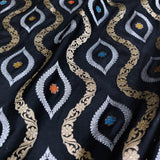 Black Color Pure Katan Silk Handwoven Banarasi Saree