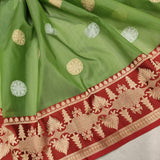 Pure Kora Silk Handwoven Banarasi Saree