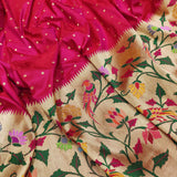 Pink Color Pure Katan Silk Handwoven Banarasi Saree