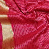 Pink Color Pure Katan Silk Handwoven Banarasi Saree