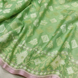 Pure cotton jamdani banarasi saree