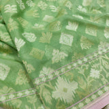 Pure cotton jamdani banarasi saree