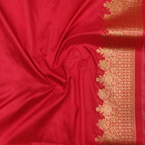 Red Color Katan Silk Handwoven Banarasi Saree