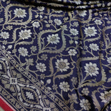 Pure Katan silk ektara jamdani Banarasi saree.