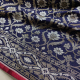 Pure Katan silk ektara jamdani Banarasi saree.