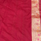 Multicolor Pure Katan Silk Handwoven Banarasi Saree