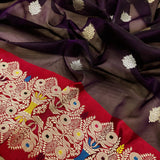 Pure Kora Silk Handwoven Banarasi Saree