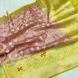 Pure Kora Silk Handwoven Banarasi Saree