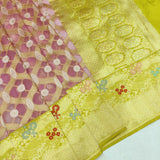 Pure Kora Silk Handwoven Banarasi Saree