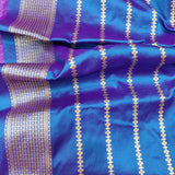 Dual shade Katan Silk Handwoven Banarasi Saree