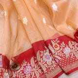 Pure Kora Silk Handwoven Banarasi Saree