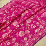 Pure Katan silk ektara jamdani Banarasi saree.