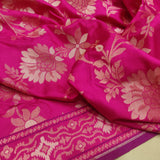 Pure Katan silk ektara jamdani Banarasi saree.